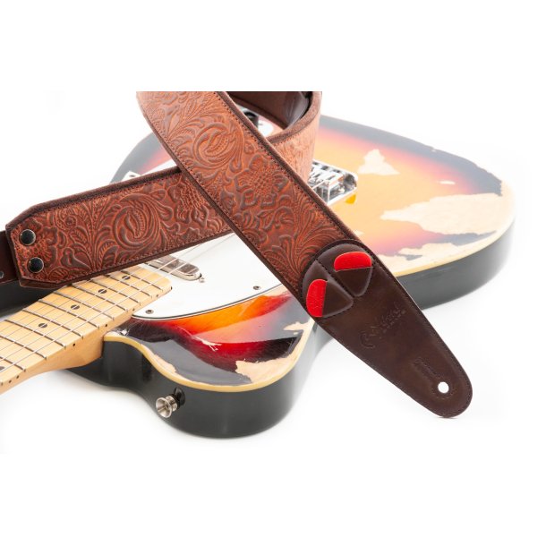 RightOn! Sandokan-60 Light Brown Guitar Strap